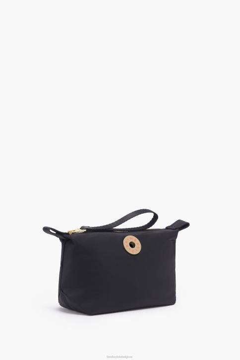 nylon trapezium make-up etui Bimba Y Lola zwart accessoires 4HDL1098