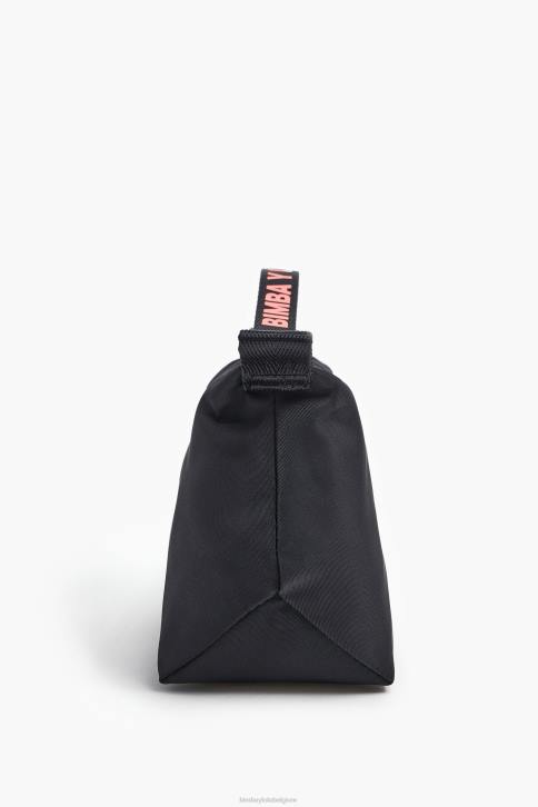 nylon trapezium make-up etui Bimba Y Lola zwart accessoires 4HDL1102
