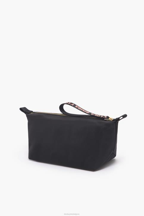 nylon trapezium make-up etui Bimba Y Lola zwart accessoires 4HDL1103