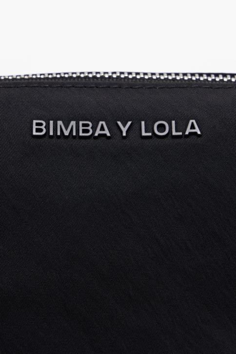 nylon trapezium make-up etui Bimba Y Lola zwart accessoires 4HDL1114