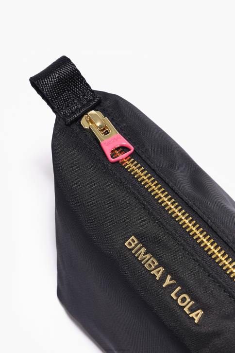 nylon trapezium make-up etui Bimba Y Lola zwart accessoires 4HDL1115