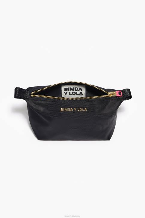 nylon trapezium make-up etui Bimba Y Lola zwart accessoires 4HDL1115