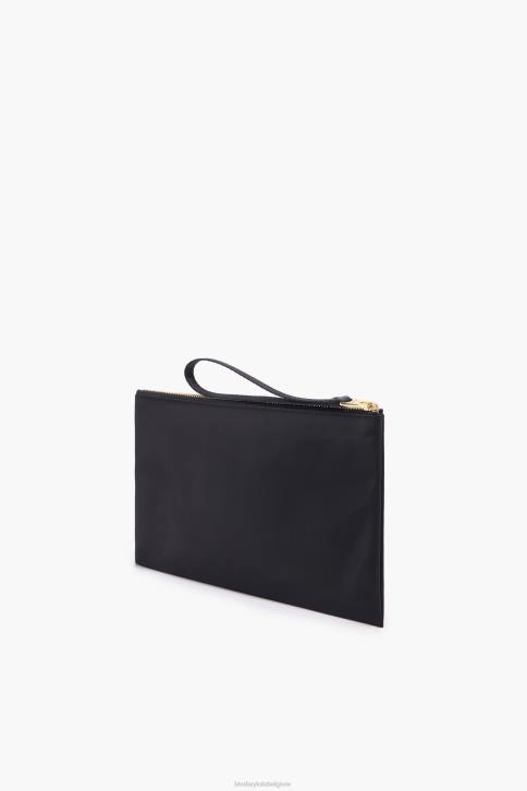 platte nylon make-up etui Bimba Y Lola zwart accessoires 4HDL1097