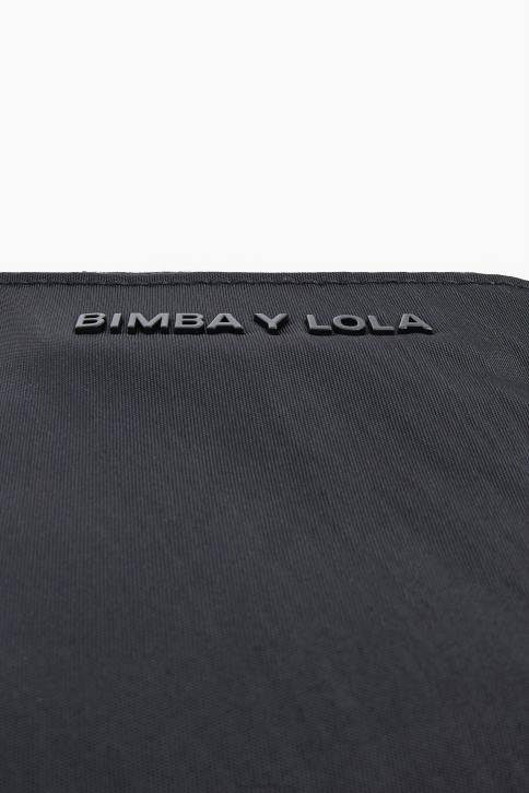 nylon gebogen portemonnee Bimba Y Lola zwart accessoires 4HDL1131