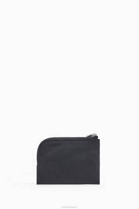 nylon gebogen portemonnee Bimba Y Lola zwart accessoires 4HDL1131