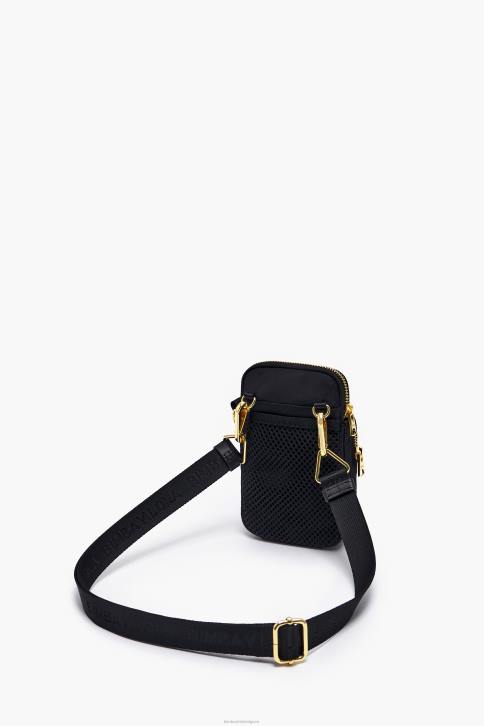rechthoekige nylon minitas Bimba Y Lola zwart accessoires 4HDL1135