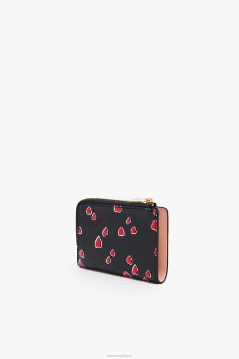 kleine harten lederen portemonnee Bimba Y Lola zwart accessoires 4HDL1002