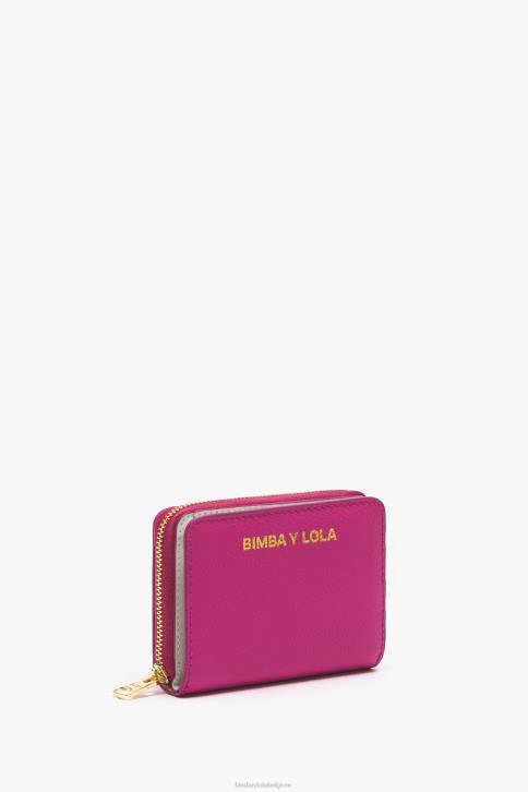 lederen flap portemonnee Bimba Y Lola fuchsia accessoires 4HDL998