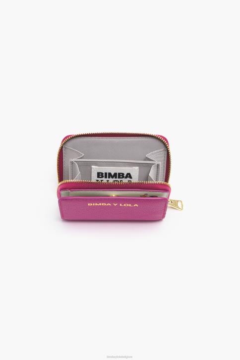 lederen flap portemonnee Bimba Y Lola fuchsia accessoires 4HDL998