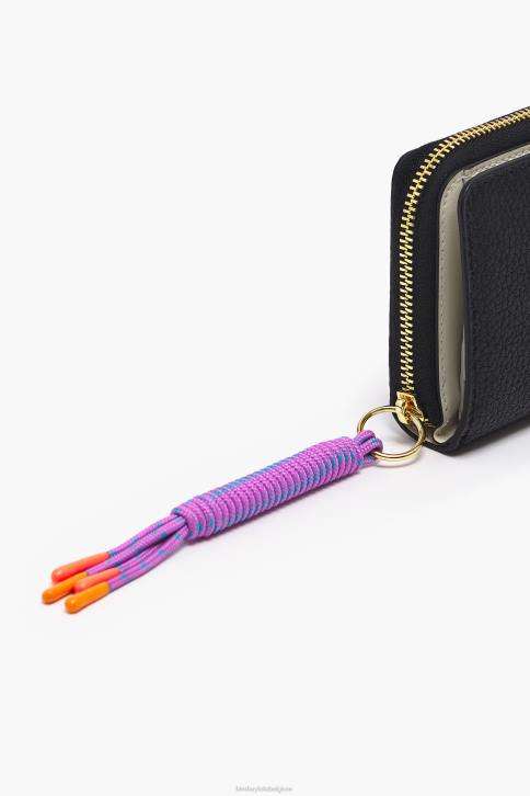 lederen flap portemonnee Bimba Y Lola zwart accessoires 4HDL985