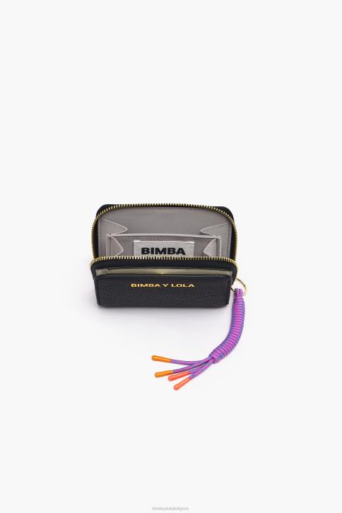 lederen flap portemonnee Bimba Y Lola zwart accessoires 4HDL985