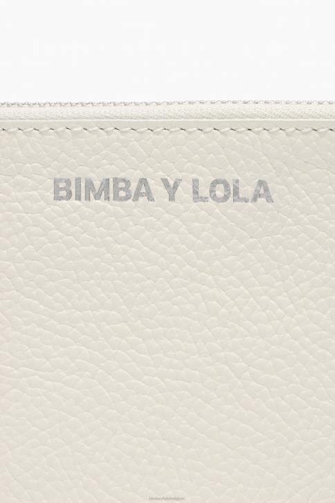 lederen gebogen portemonnee Bimba Y Lola wit accessoires 4HDL1048