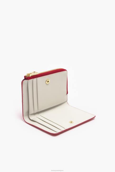 lederen kleine hartjes rechthoekige portemonnee Bimba Y Lola rood accessoires 4HDL1004