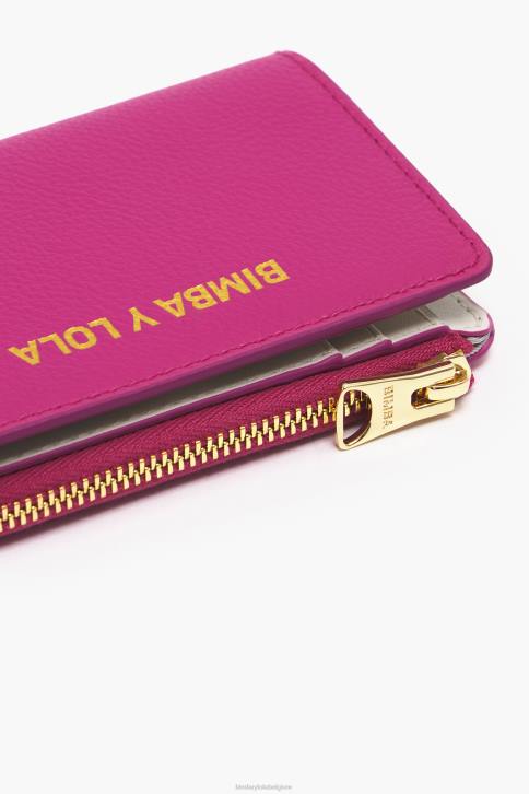 lederen rechthoekige portemonnee Bimba Y Lola fuchsia accessoires 4HDL999