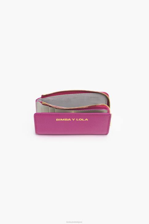lederen rechthoekige portemonnee Bimba Y Lola fuchsia accessoires 4HDL999