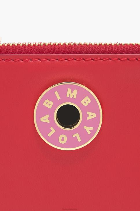 lederen rechthoekige portemonnee Bimba Y Lola rood accessoires 4HDL1024