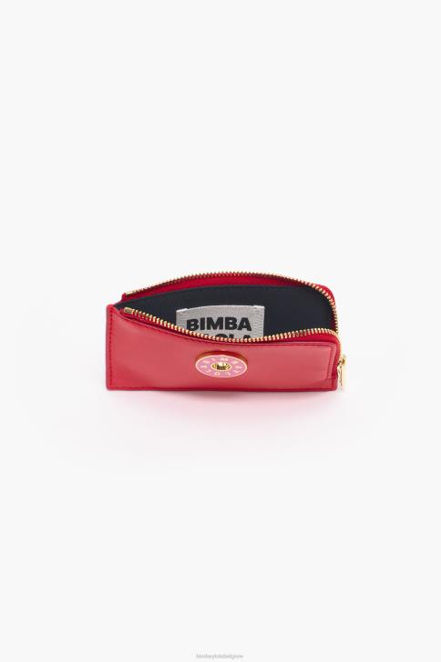 lederen rechthoekige portemonnee Bimba Y Lola rood accessoires 4HDL1024