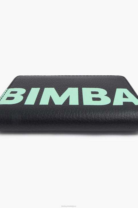 lederen rechthoekige portemonnee Bimba Y Lola zwart accessoires 4HDL1001