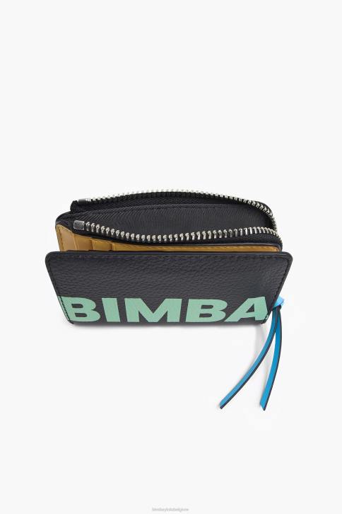 lederen rechthoekige portemonnee Bimba Y Lola zwart accessoires 4HDL1001