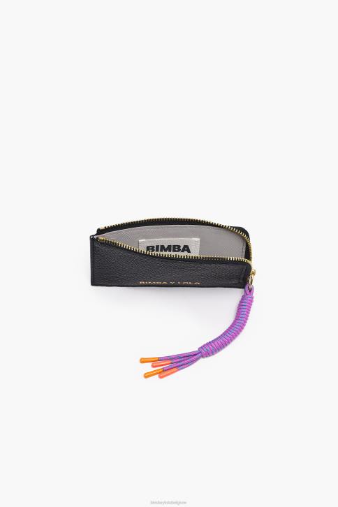 lederen rechthoekige portemonnee Bimba Y Lola zwart accessoires 4HDL987
