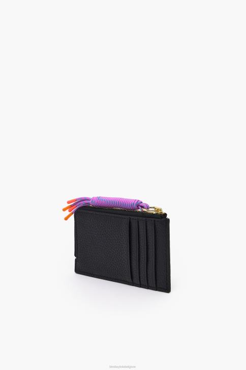 lederen rechthoekige portemonnee Bimba Y Lola zwart accessoires 4HDL987