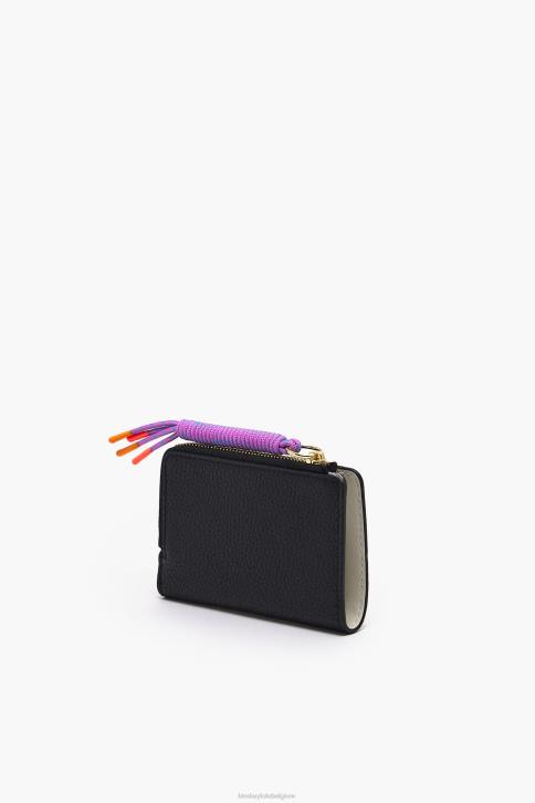 lederen rechthoekige portemonnee Bimba Y Lola zwart accessoires 4HDL989
