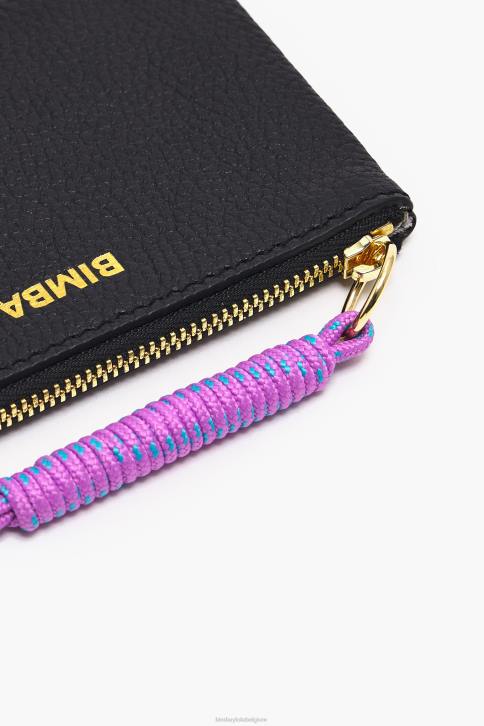 lederen rechthoekige portemonnee Bimba Y Lola zwart accessoires 4HDL991