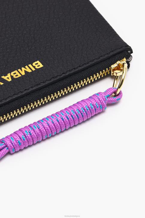 lederen rechthoekige portemonnee Bimba Y Lola zwart accessoires 4HDL993