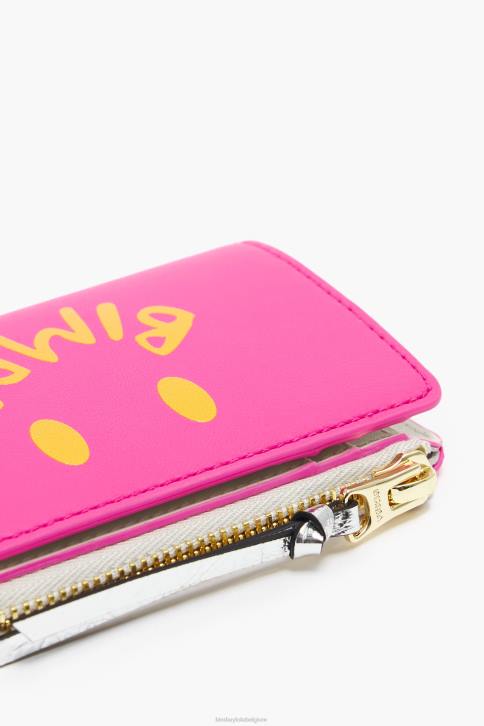lederen tasje Bimba Y Lola Neon roze accessoires 4HDL1036