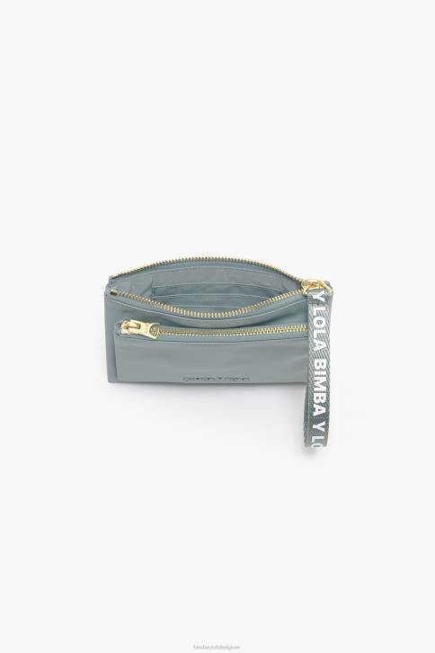 nylon dubbele portemonnee Bimba Y Lola aquamarijn accessoires 4HDL978