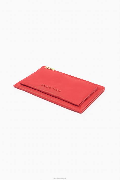 nylon dubbele portemonnee Bimba Y Lola rood accessoires 4HDL1054