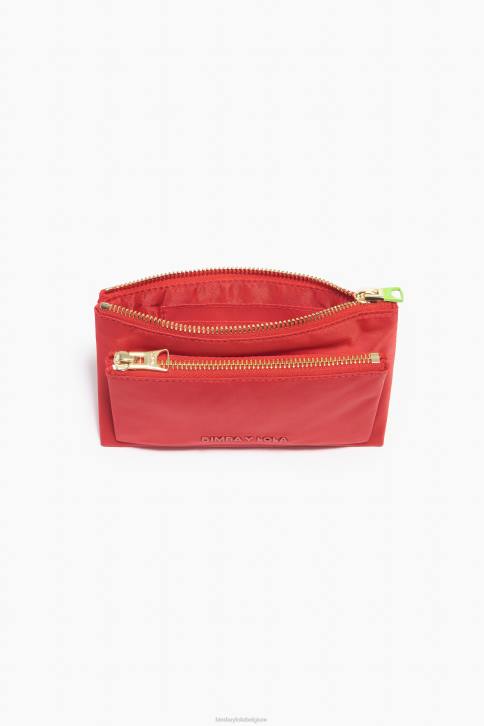 nylon dubbele portemonnee Bimba Y Lola rood accessoires 4HDL1054
