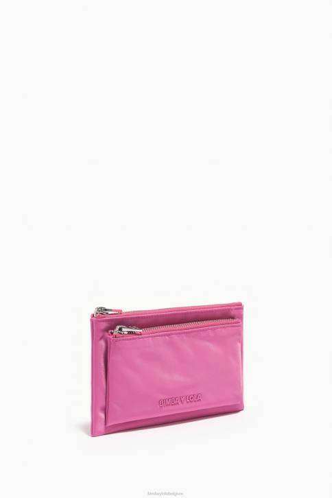 nylon dubbele portemonnee Bimba Y Lola roze accessoires 4HDL1056