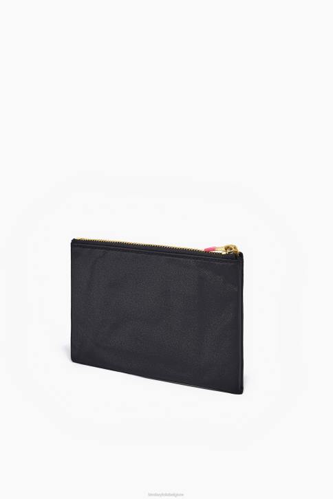 nylon dubbele portemonnee Bimba Y Lola zwart accessoires 4HDL1055
