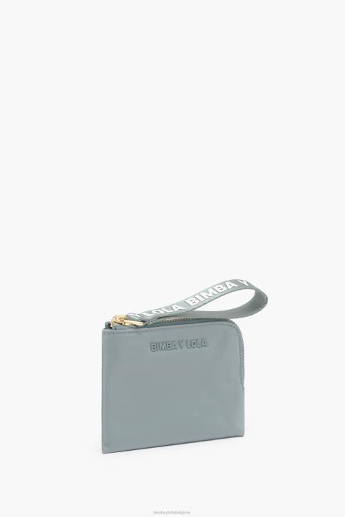 nylon gebogen portemonnee Bimba Y Lola aquamarijn accessoires 4HDL980