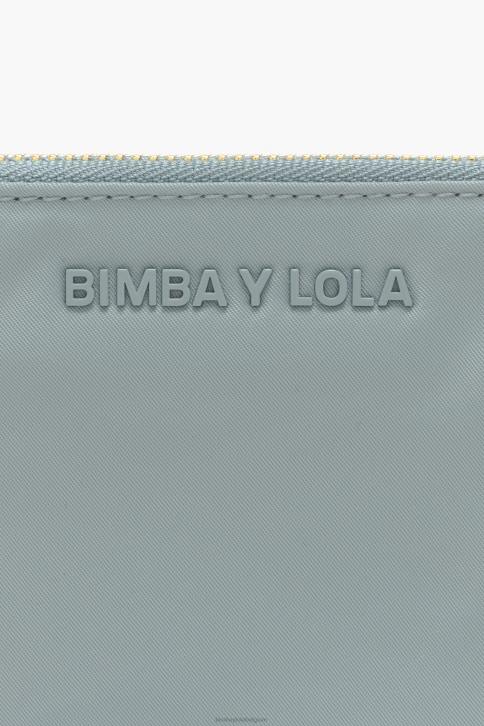 nylon gebogen portemonnee Bimba Y Lola aquamarijn accessoires 4HDL980