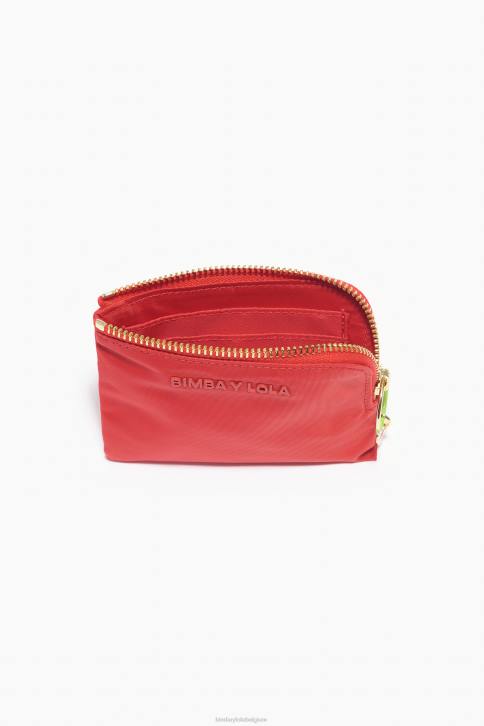 nylon gebogen portemonnee Bimba Y Lola rood accessoires 4HDL1064