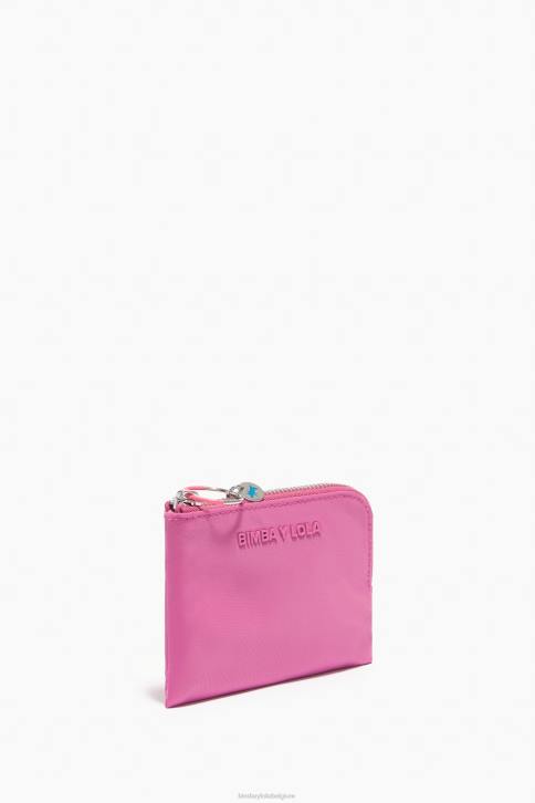 nylon gebogen portemonnee Bimba Y Lola roze accessoires 4HDL1063