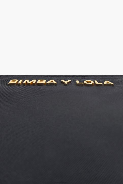 nylon gebogen portemonnee Bimba Y Lola zwart accessoires 4HDL1020