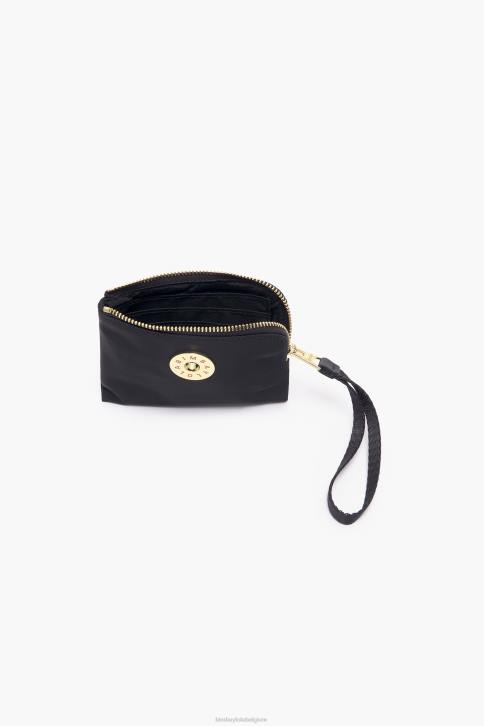nylon gebogen portemonnee Bimba Y Lola zwart accessoires 4HDL1031