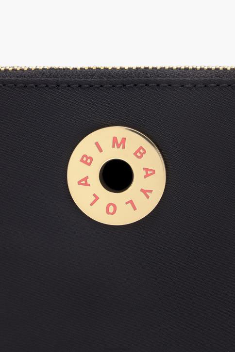 nylon gebogen portemonnee Bimba Y Lola zwart accessoires 4HDL1031