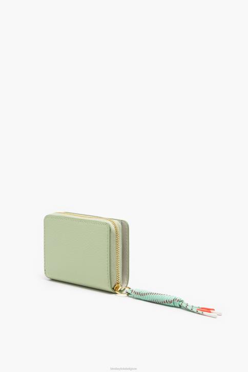 pastel lederen klep portemonnee Bimba Y Lola groente accessoires 4HDL984