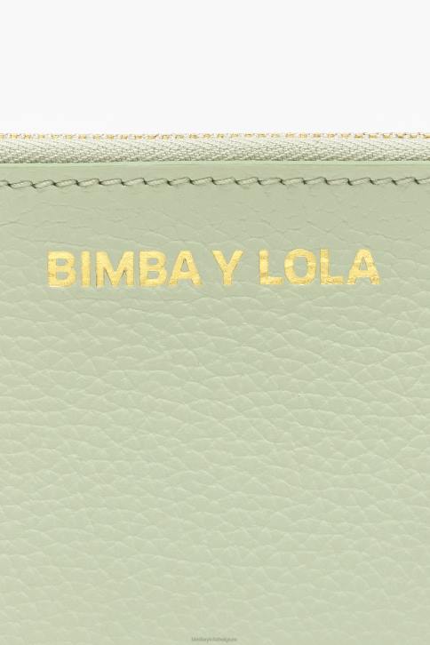 pastel lederen rechthoekige portemonnee Bimba Y Lola groente accessoires 4HDL986