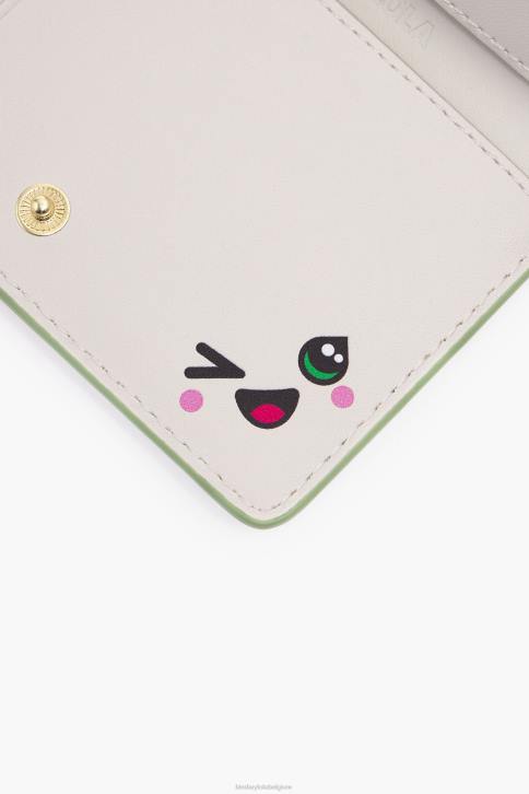 pastel lederen rechthoekige portemonnee Bimba Y Lola groente accessoires 4HDL988
