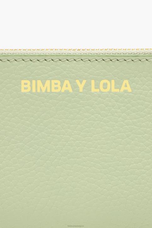 pastel lederen rechthoekige portemonnee Bimba Y Lola groente accessoires 4HDL990