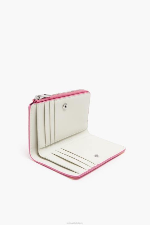 portemonnee met krokodillenprint Bimba Y Lola roze accessoires 4HDL1038