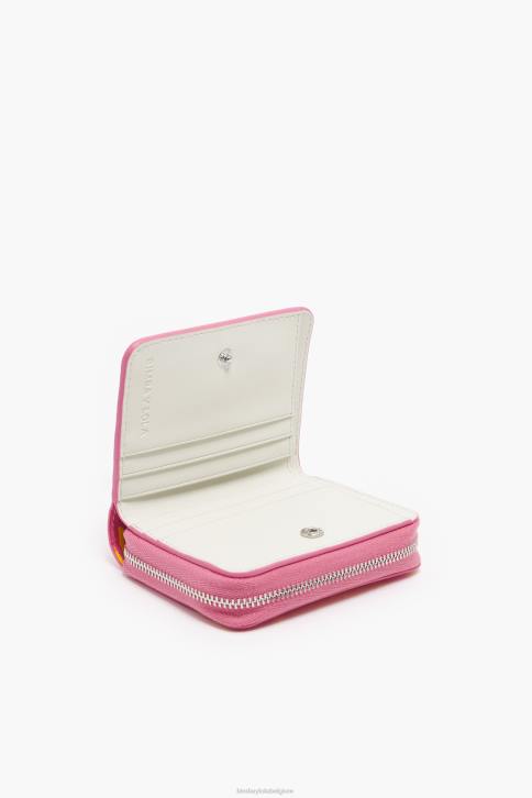 portemonnee met krokodillenprint Bimba Y Lola roze accessoires 4HDL1044