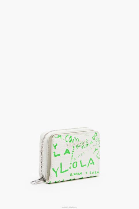 portemonnee met krokodillenprint Bimba Y Lola wit accessoires 4HDL1043