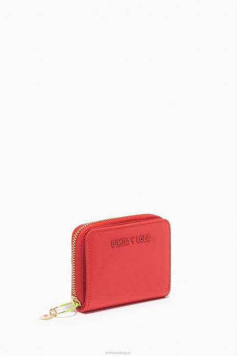portemonnee met nylon klep Bimba Y Lola rood accessoires 4HDL1057