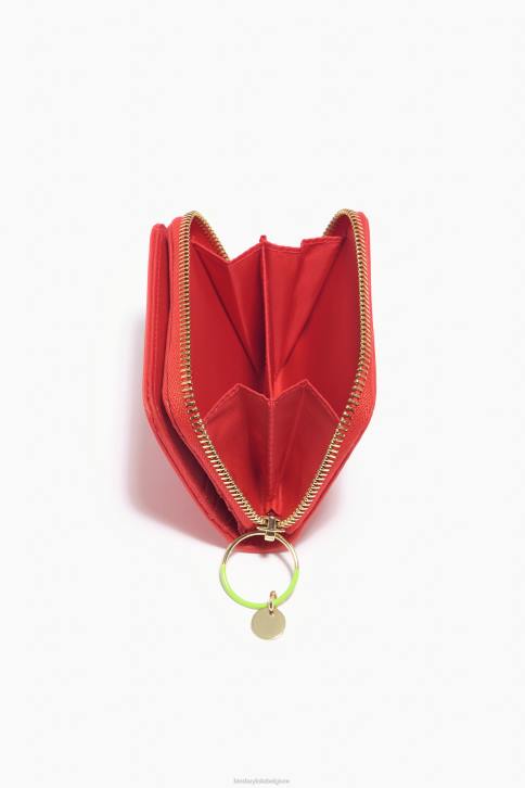 portemonnee met nylon klep Bimba Y Lola rood accessoires 4HDL1057